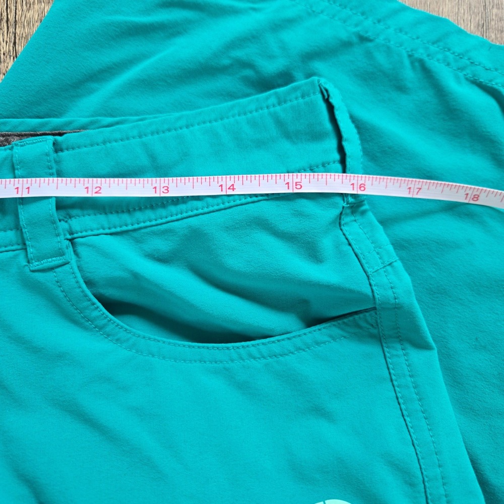 The North Face Womens Horizon Hiking Shorts Teal Blue Size 8 Regular Nylon Blend - Picture 11 of 11